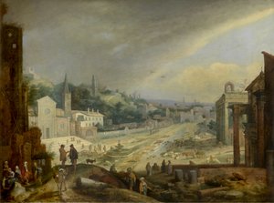 Vue du Campo Vaccino, Rome - Willem van Nieulandt