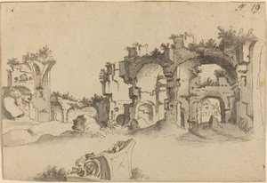 Les Thermes de Caracalla, Rome - Willem van Nieuwlandt II