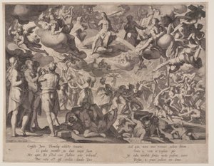 Jugement dernier, planche 13 des Trônes de justice (Thronus Iustitiae) - Willem van Swanenburgh