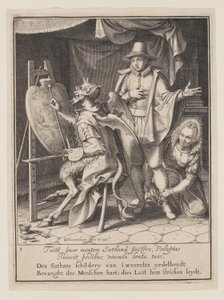 Le diable peignant le cœur de l