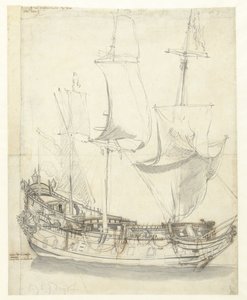Navire la Princesse Royale du vice-amiral Witte de With - Willem van de Velde (I)