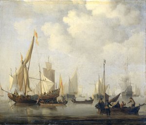 Calme en mer - Willem van de Velde (II)