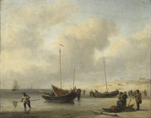 Bateaux de pêche sur le rivage
