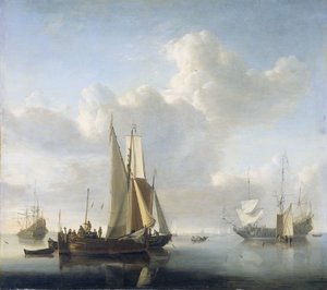 Navires au large de la côte - Willem van de Velde (II)
