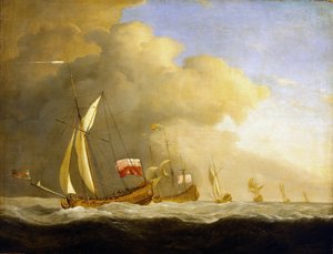 Groupe de yachts royaux britanniques en mer