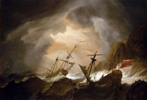 Deux navires britanniques échoués dans la tempête près d