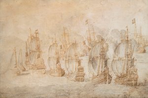 Action à Tamanana, 9 septembre 1645 - Willem van de the Elder Velde