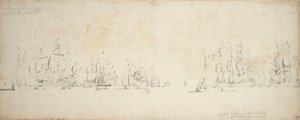 De Ruyter rejoignant la flotte de Tromp en mer du Nord, 8-18 août 1665