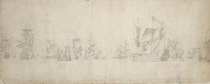 Flotte hollandaise après le conseil de guerre, 8-18 août 1665