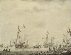 Le Royal Yacht et le State Yacht quittent Moerdijk avec Charles II