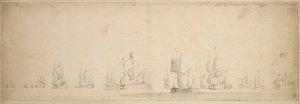 La flotte hollandaise avant la bataille de Lowestoft, mai-juin 1665