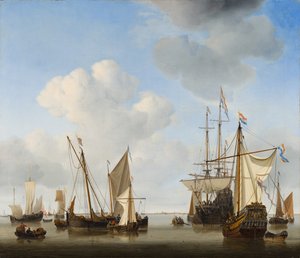 Navires en mer - Willem van de Velde the Younger