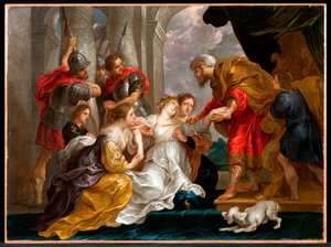 Esther se présente au palais - Willem van the Elder Herp