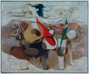 Eidos avec paysage - Willi Baumeister