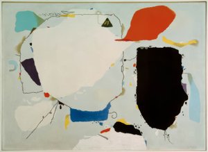 Monturi en rouge et bleu - Willi Baumeister