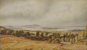 Vue de Broadway Hill, Worcester - Joseph Mallord William Turner