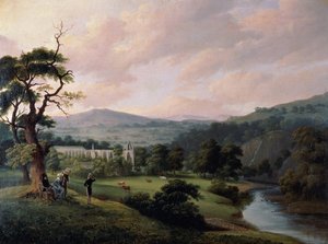 Abbaye de Bolton depuis la rivière Wharfe - Joseph Mallord William Turner