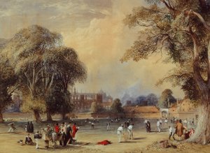 Cricket sur le terrain du collège - William  Evans