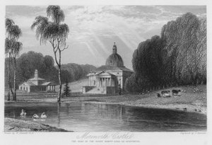 Château de Mereworth, résidence de Lord Le Despencer (gravure) - William (after) Daniell