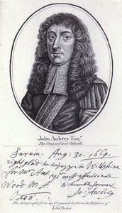 John Aubrey, antiquaire anglais, philosophe naturel et auteur - William (after) Faithorne