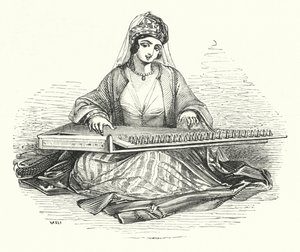 Dame jouant du Kanoon - William (after) Harvey