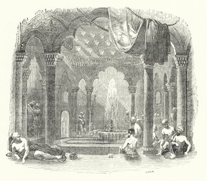 Bain turc (gravure) - William (after) Harvey
