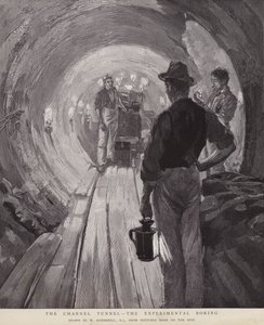 Le tunnel sous la Manche - Le forage expérimental - William (after) Hatherell