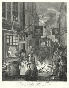 Nuit (gravure) - William (after) Hogarth