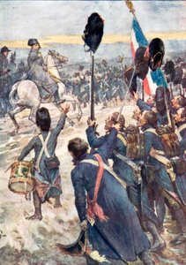 Soldats, cette bataille doit être un coup de tonnerre" (lithographie couleur) - William (after) Rainey