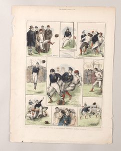 Croquis au match de football international, Glasgow - William (after) Ralston