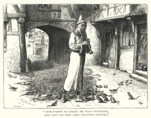 Le Joueur de flûte de Hamelin (gravure)