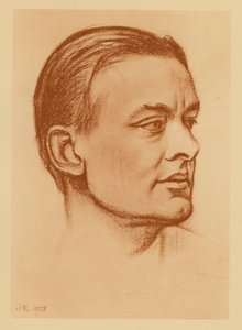 Portrait de T. S. Eliot - William (after) Rothenstein