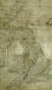 Carte des strates en Angleterre, au Pays de Galles et en partie en Écosse, gravée par John Cary, vers 1802-3