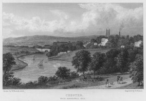 Chester, depuis Barrelwell Hill - William (after) Westall