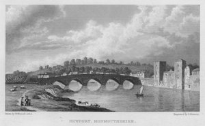 Newport, Monmouthshire (gravure) - William (after) Westall