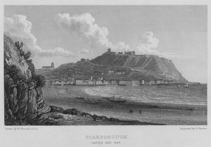 Scarborough, Château et Baie - William (after) Westall