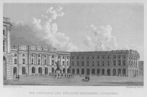 La Bourse et le Monument de Nelson, Liverpool