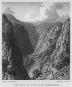 La tête de Dove Dale, Derbyshire - William (after) Westall