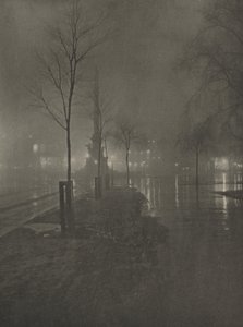 Nuit pluvieuse, Columbus Circle, New York - William A. Fraser