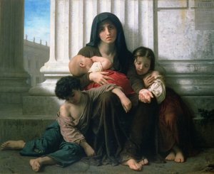 Charité ou La famille indigente, 1865 - William Adolphe Bouguereau