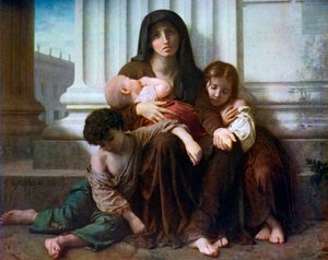 Charité ou La Famille Indigente, 1865, 1912 - William Adolphe Bouguereau