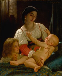 Le Réveil (Réduction) - William Adolphe Bouguereau