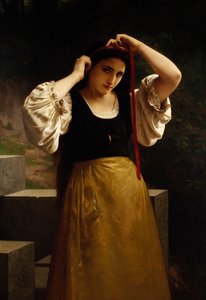 Le ruban rouge, 1869 - William Adolphe Bouguereau