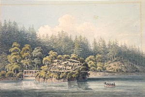 Village indien déserté, Géorgie - William Alexander