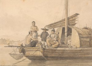 Pêcheurs sur une jonque - William Alexander