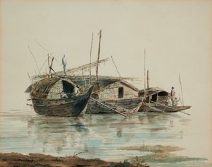 Houseboats orientaux - William Alexander