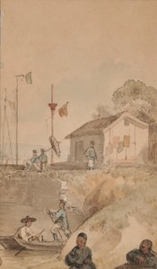 Bateau fluvial en Chine, novembre - William Alexander