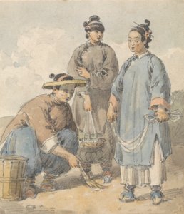 Trois femmes chinoises vendeuses de rue - William Alexander