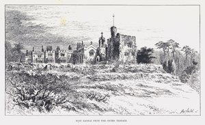 Château de Rose depuis la Terrasse Extérieure - William Alexander Ansted