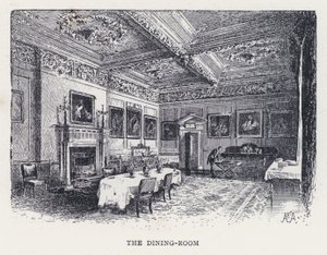 La salle à manger (gravure) - William Alexander Ansted